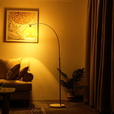 86.5'' Steel Arched Floor Lamp