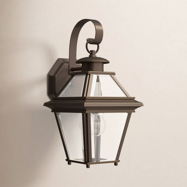 Calais 12.88" H Glass Outdoor Wall Lantern