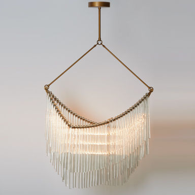 Draped Glass Chandelier
