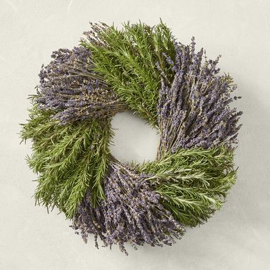 Rosemary & Lavender Live Wreath, 14"