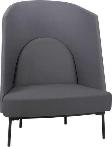 Amazon.com: Learniture Modern Semi-Private Lounge Study Pod Seating - Charcoal/Charcoal : Office Products