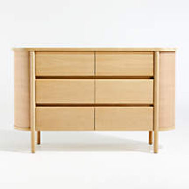 Canyon Natural Wood Wide 6-Drawer Kids Dresser by Leanne Ford