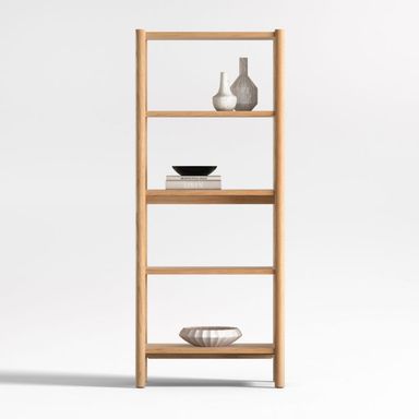 Emmer Natural Oak Bookcase + Reviews | Crate & Barrel