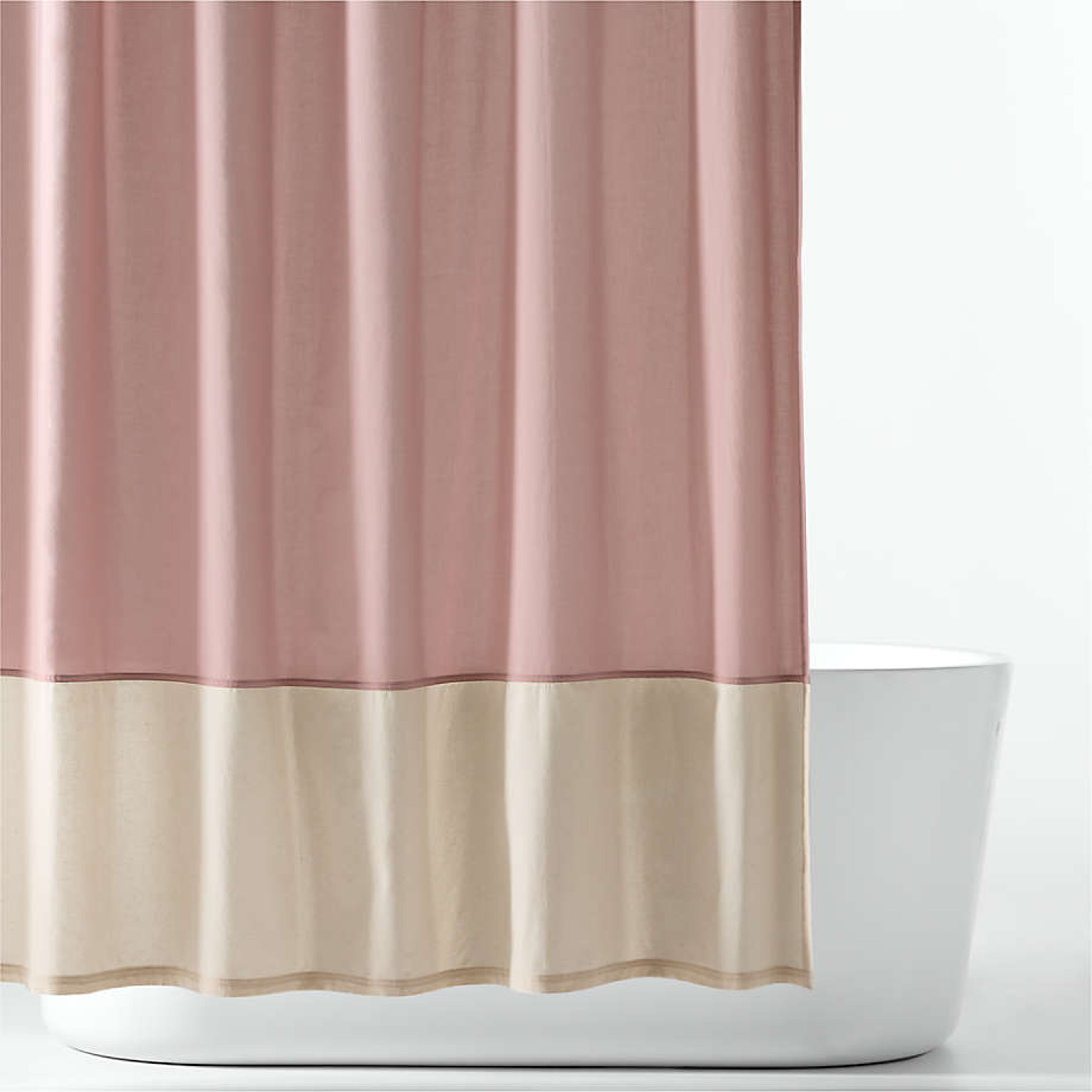 Fair Lilac Organic Cotton Kids Shower Curtain - HueDrop