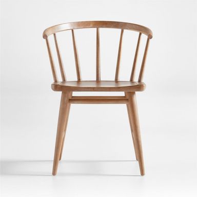 Pali Light Brown Wood Dining Chair + Reviews | Crate & Barrel