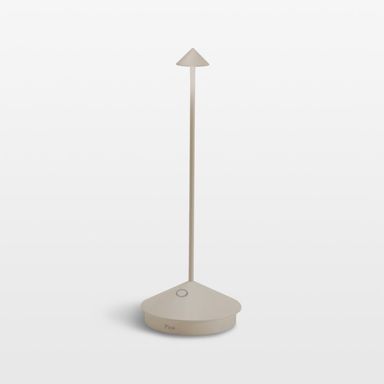 Pina Pro Sand Brown Metal Table Lamp by Zafferano America 11.4" + Reviews | Crate & Barrel