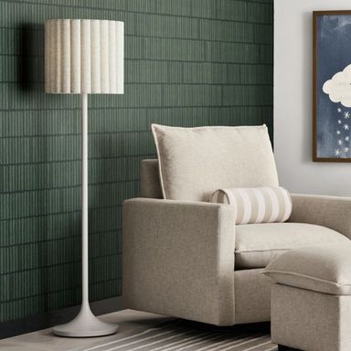 Emme Pleated Linen Kids Floor Lamp