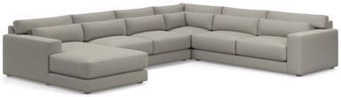 Retreat 4-Piece L-Shaped Sectional Sofa with Chaise Lounge + Reviews | Crate & Barrel