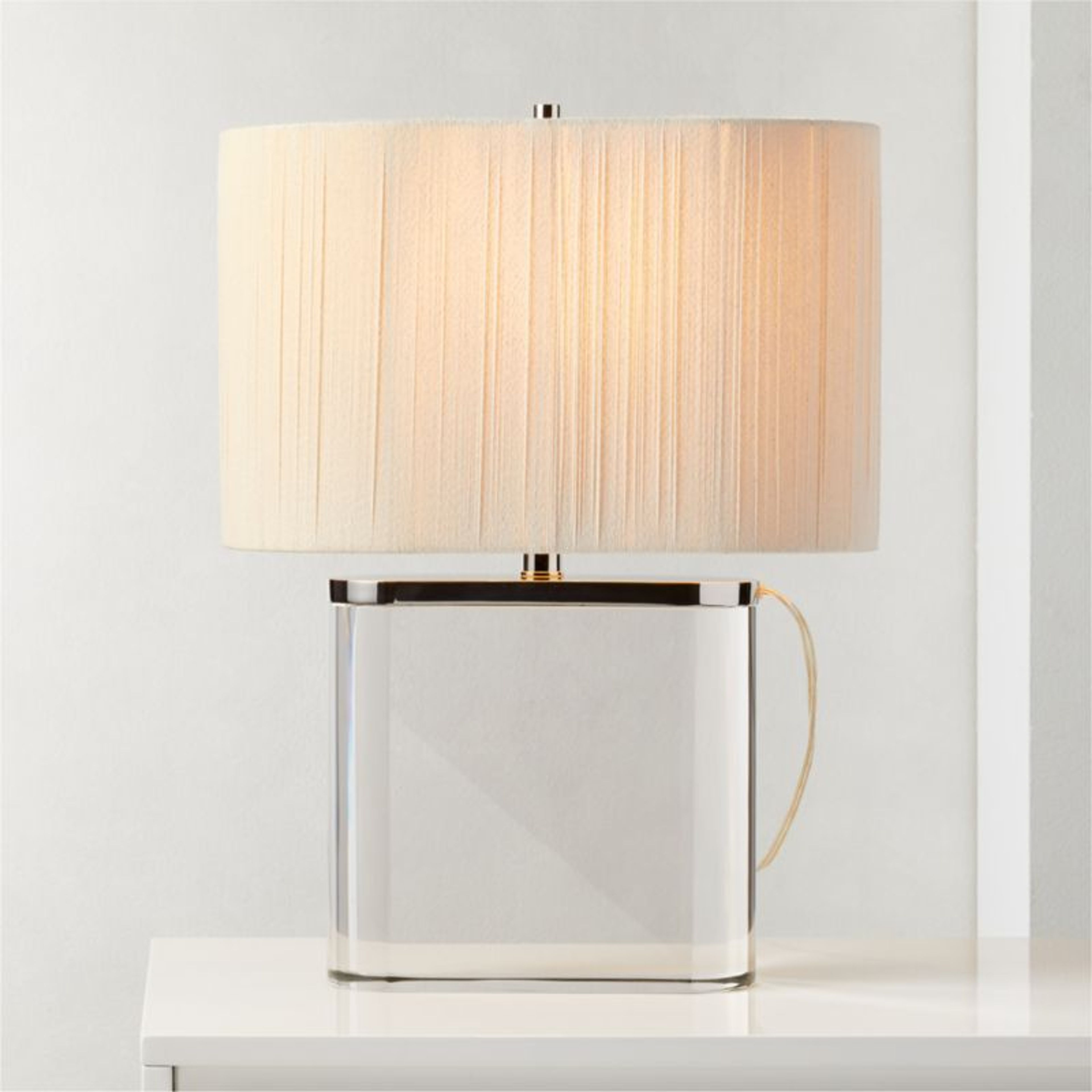Clair Crystal Base Table Lamp - Modern Elegance