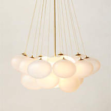 Corvina Unlacquered Polished Brass Chandelier