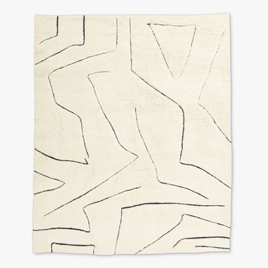 Myriad Hand-Knotted Warm White New Zealand Wool Area Rug 8'x10'