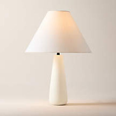 Polar White Cement Table Lamp