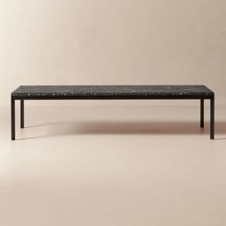 Rohe 60-Inch Black Marble Coffee Table by Kravitz Design
