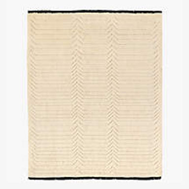 Tovar Handloomed Warm White New Zealand Wool Area Rug 9'X12'
