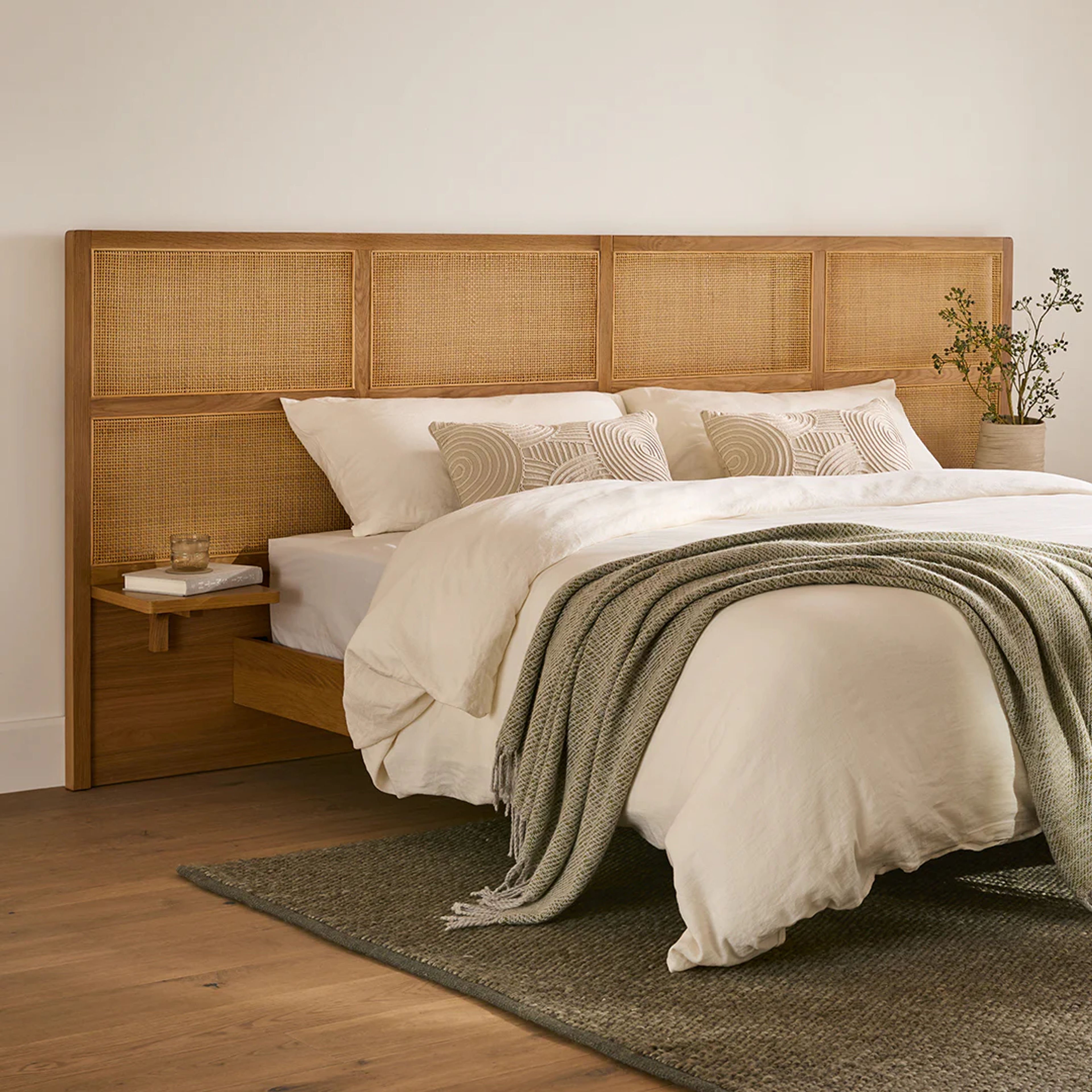 Olalla King Headboard in Oak - Stylish & Durable
