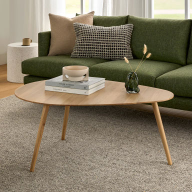 Amoeba 42.5" Coffee Table - White Oak