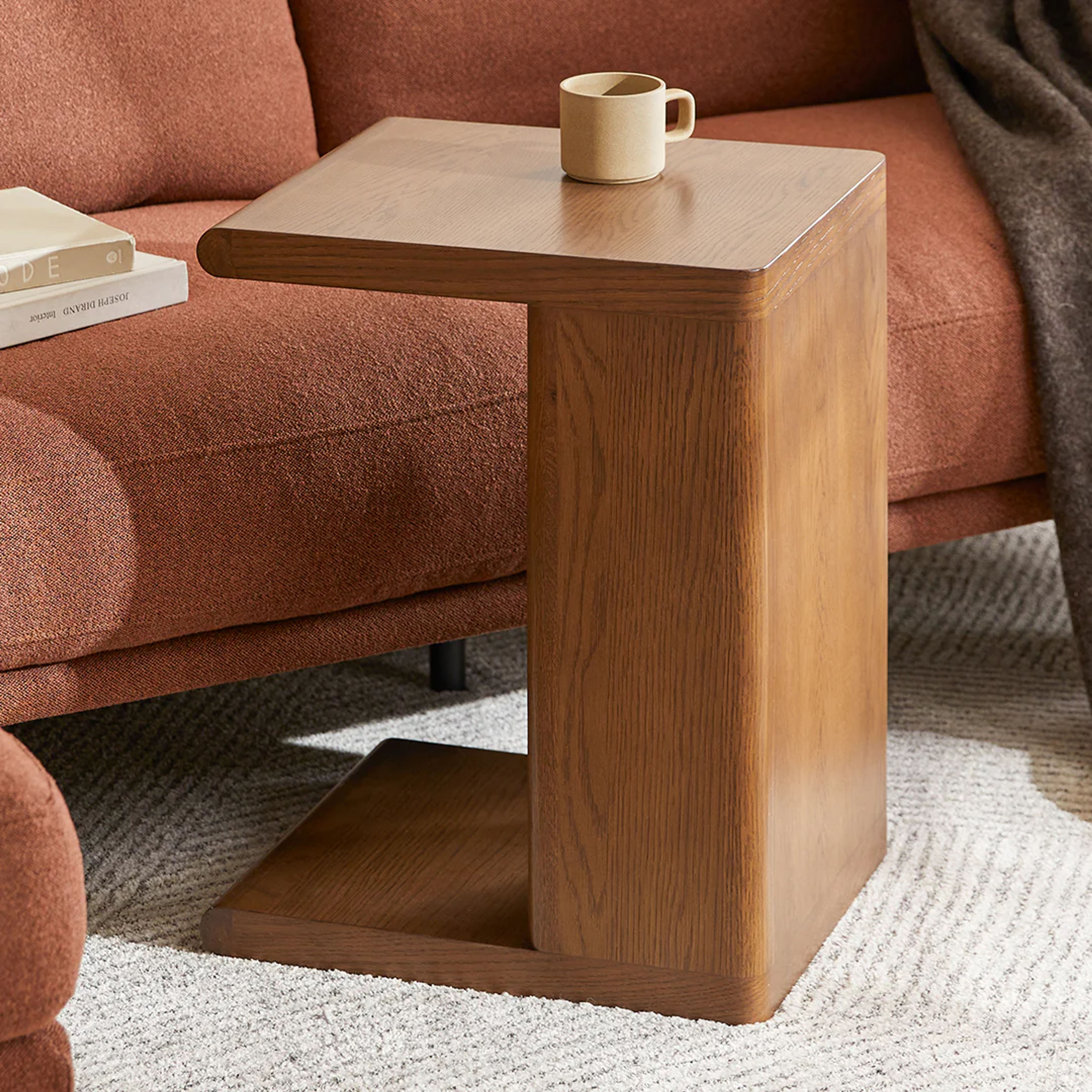 Torme C Side Table in Smoked Oak - Stylish & Modern