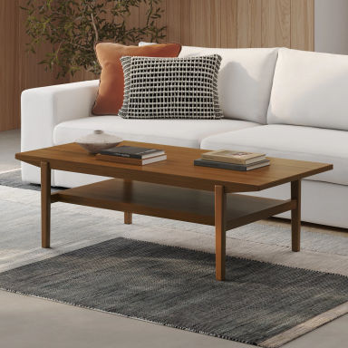 Cooper 51" Rectangular Coffee Table - Walnut