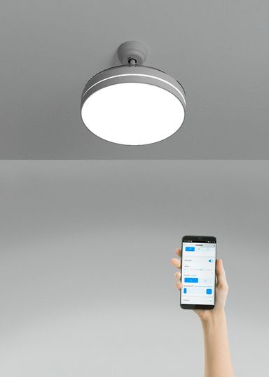 WIND CLEAR - Ventilador de techo 40W silencioso aspas retráctiles con luz LED varios tamaños