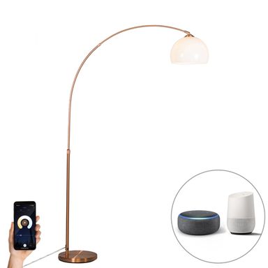 Smart Arc Lamp Copper Incl. A60 Wifi - Arc Basic