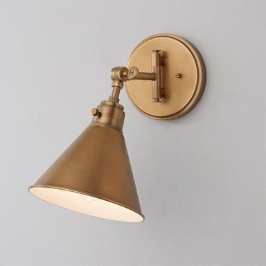 Cyrus Swing Arm Sconce - Metal Shade