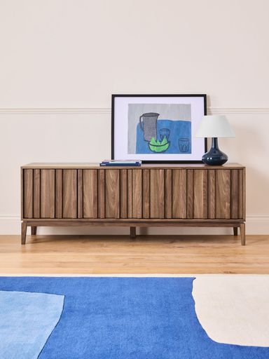 Jasper Conran London Walnut Belgrave Wide TV Unit