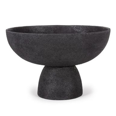 Gild Design House Fennec Pedestal Bowl - Large Black 0D-00AA0H | RONA