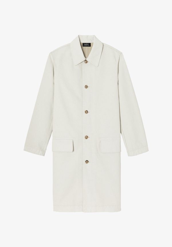 Coated canvas overcoat (W)