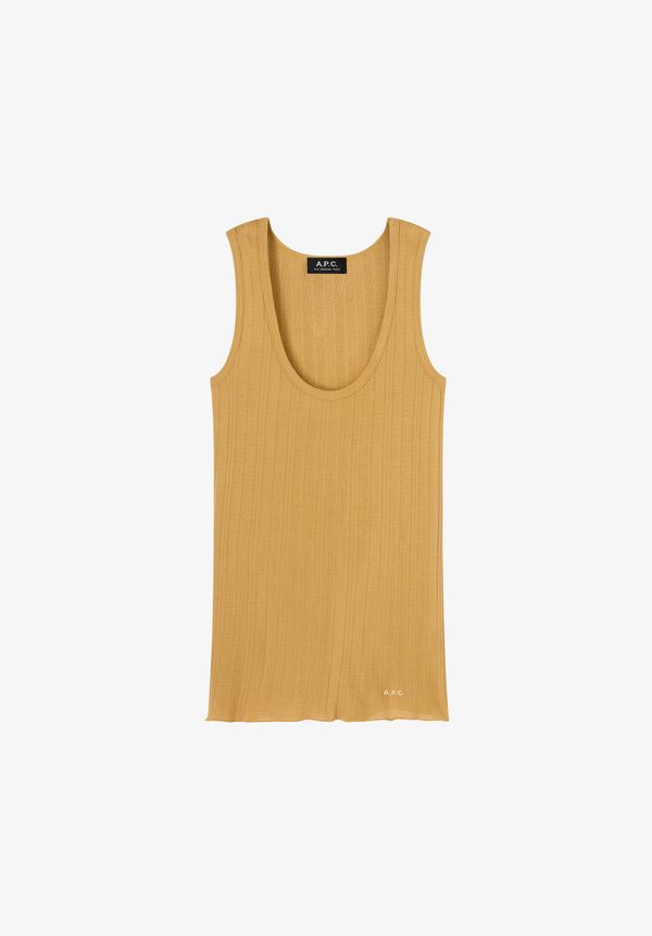 Fitted Lisle thread tank top