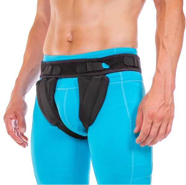Inguinal Hernia Belt | Groin Support Truss for Bilateral Scrotal & Femoral Hernias in Men or Women