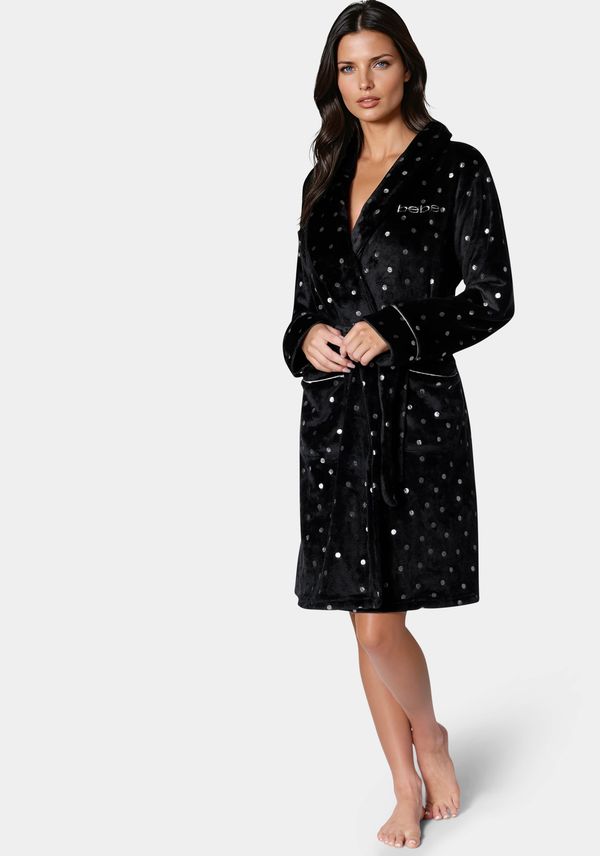 Sliver Foil Plush Robe
