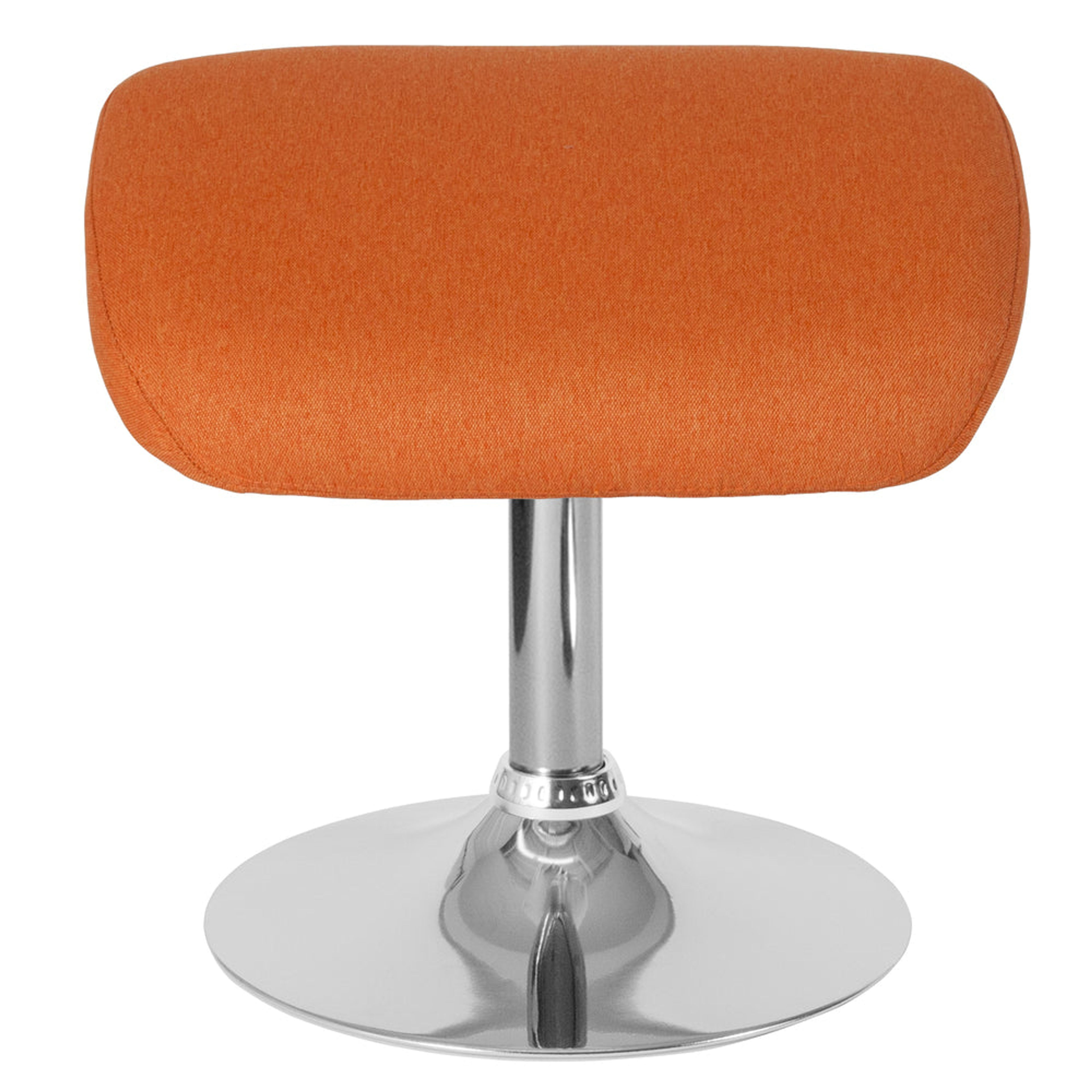 Orange Egg Fabric Ottoman by Flash Furniture - Modern Footrest