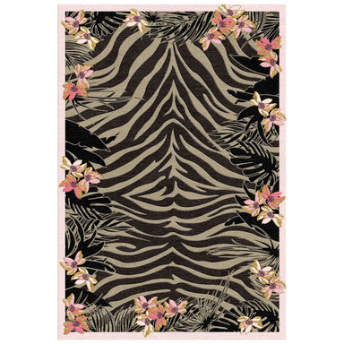 Tiger Florals Hand Tufted Rug - Wendy Morrison Design
