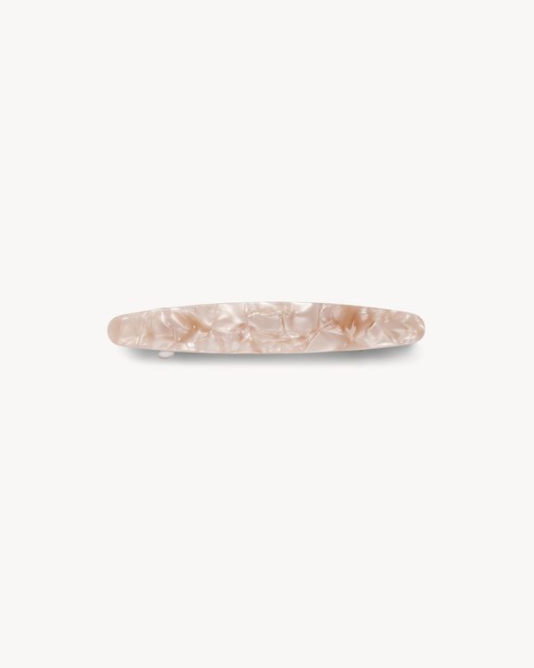 No. 1 Heirloom Barrette in Peach Shell