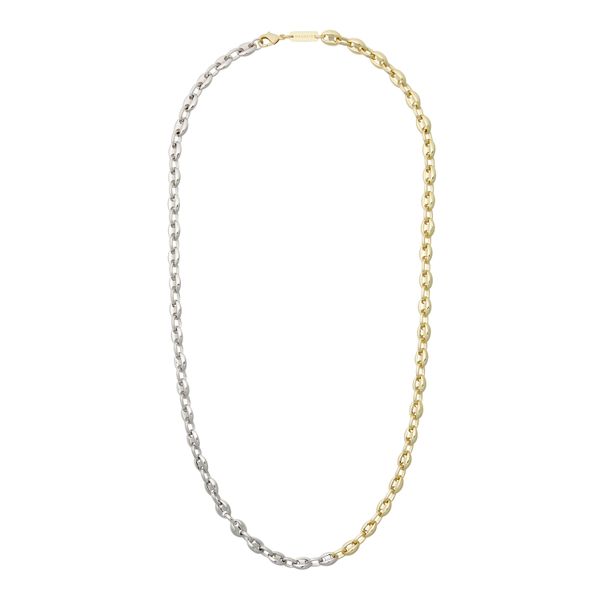 Petite Coffee Bead Necklace in Gold and Silver