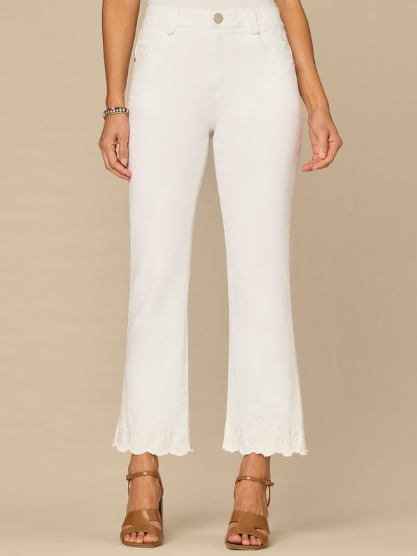 “Ab”solution® High Rise Cropped Hem Petite Itty Bitty Flare Pants