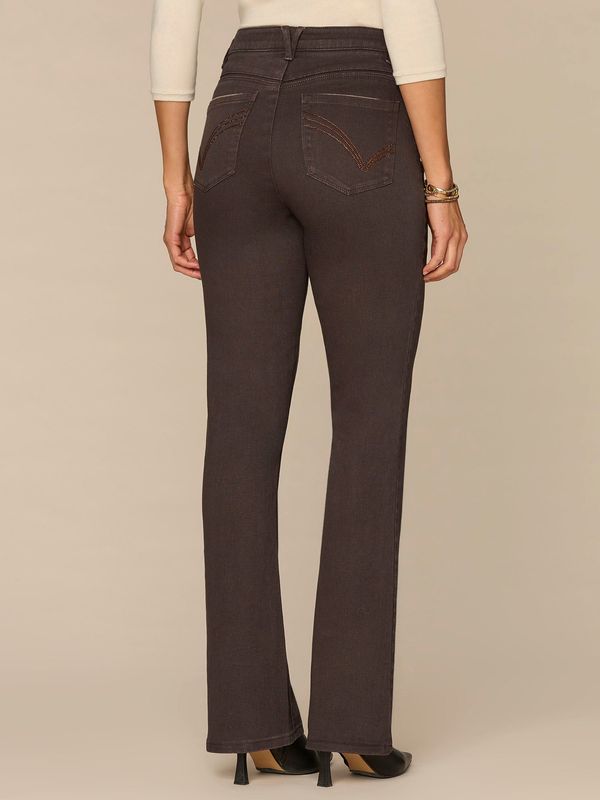 "Ab"solution® High Rise Itty Bitty Boot Pants with Rhinestones