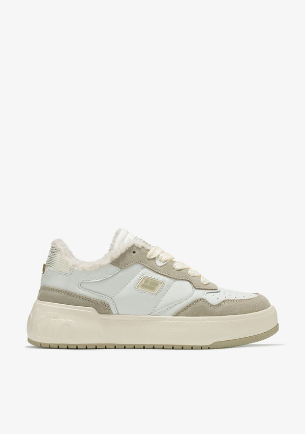 Baskets Court Fleece Blanche | D.Franklin