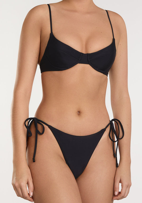 Masha Top + Lilo Bottom Black Bikini