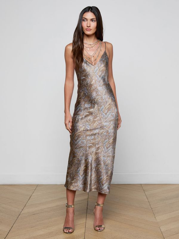 Seridie Silk Slip Dress