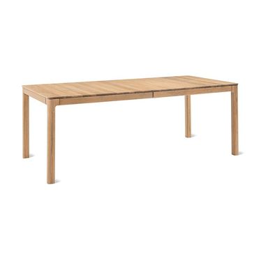 Bridge Extendable Dining Table, Seats 6-10, Oak