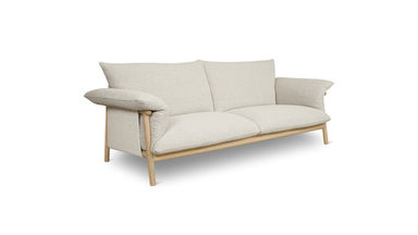 Pillow Talk Sofa, Warm Frost