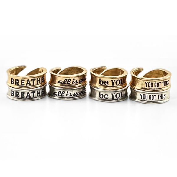 Remember Single Finish Adjustable Ring