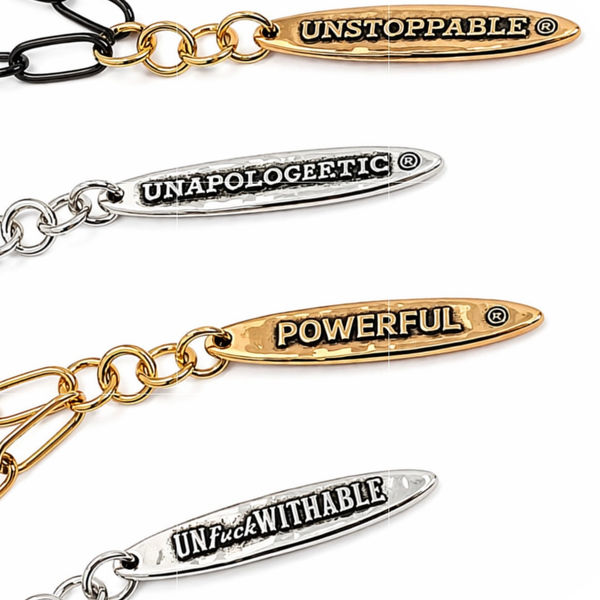 Choose Your Message Vertical Bar Klink Necklace