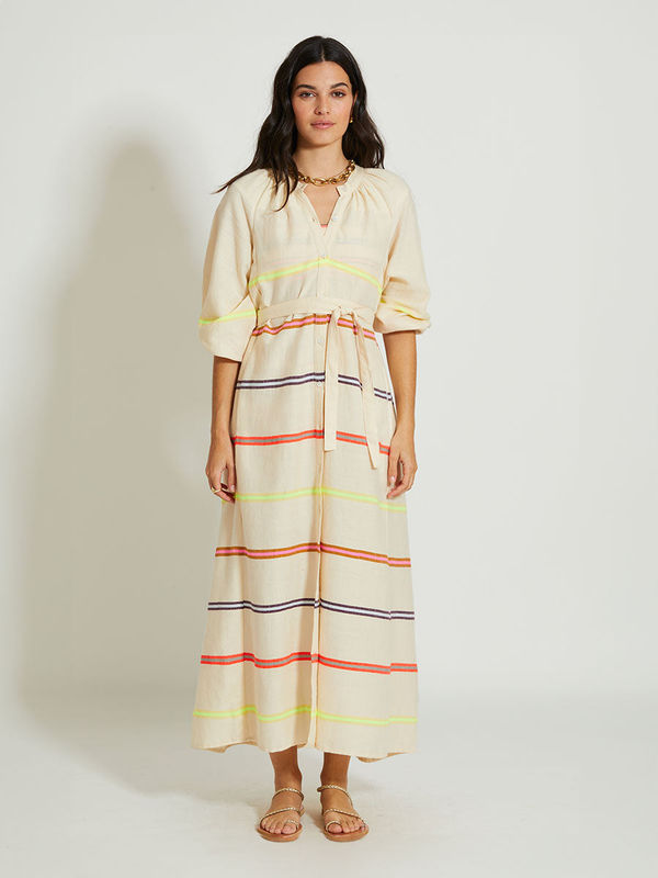 MAKEDA | Button Up Dress