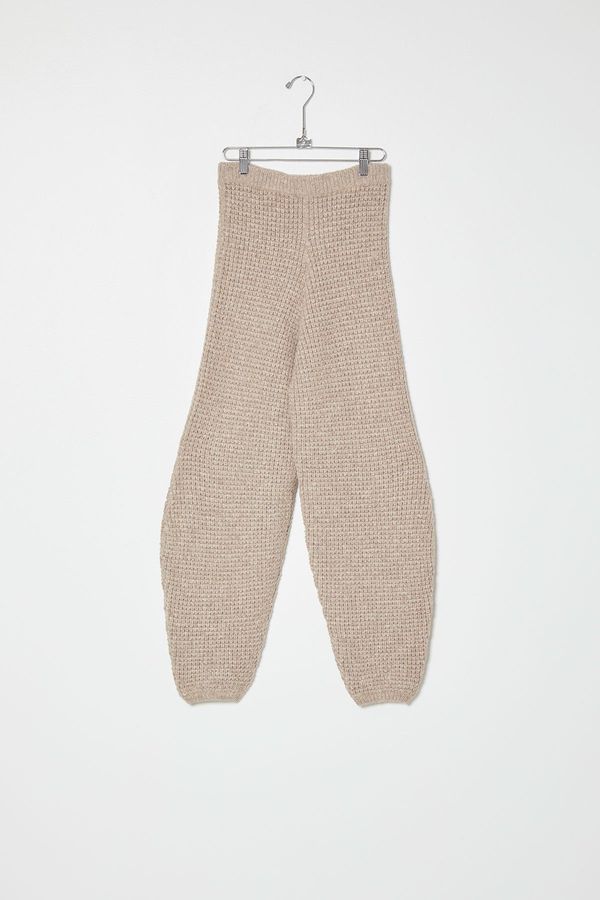 Deni Alpaca Waffle Knit Barrel Pant