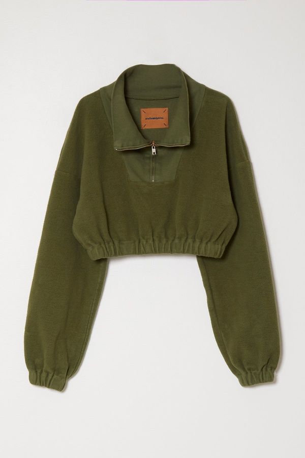 Heavy Fleece Cropped Top