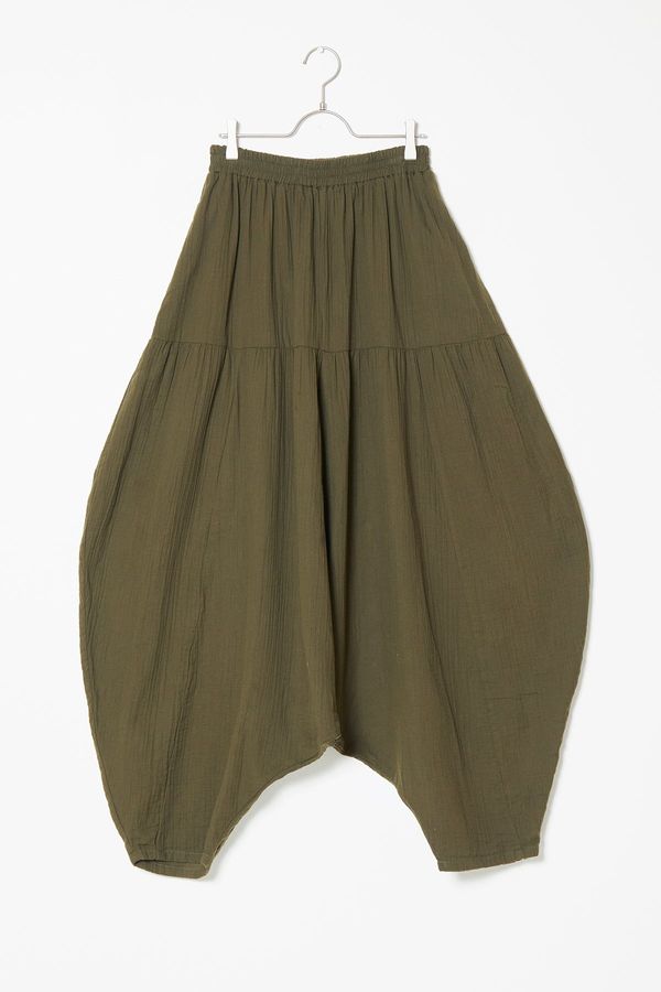 Michi Pant in Crinkled Cotton Gauze