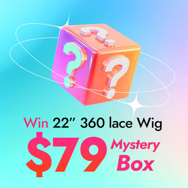 Ashimary $79 Mystery Box Win 22 Inch 360 Lace Glueless Wig Value $263