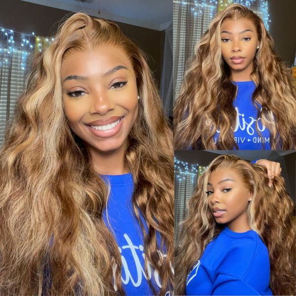 Flash Sale Wear & Go Wig Highlight Mix Color 4x4/6x4.5/13X4 Glueless Lace Wigs Ashimary Hair